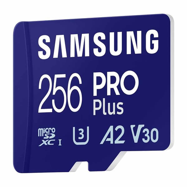 Samsung Minneskort Micro Sd Pro Plus Uhs-i U3 Full Hd 4k 256gb Blå