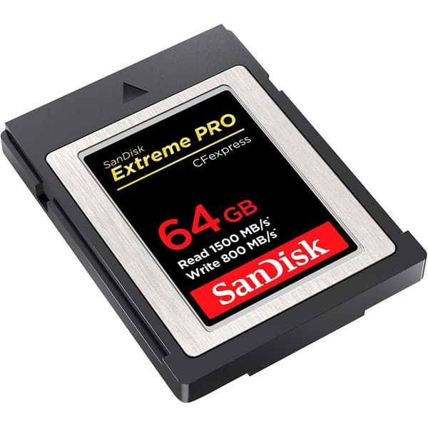 Sandisk Hukommelseskort Cf Express 2 64gb Extreme Pro Sdcfe-064g-gn4nn Sort