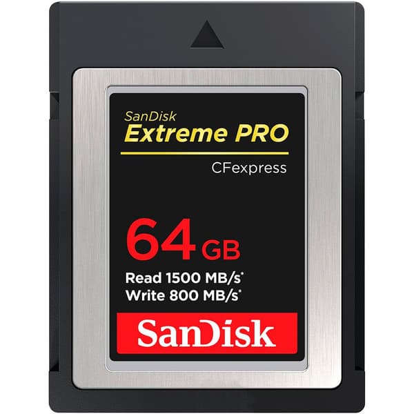 Sandisk Hukommelseskort Cf Express 2 64gb Extreme Pro Sdcfe-064g-gn4nn Sort