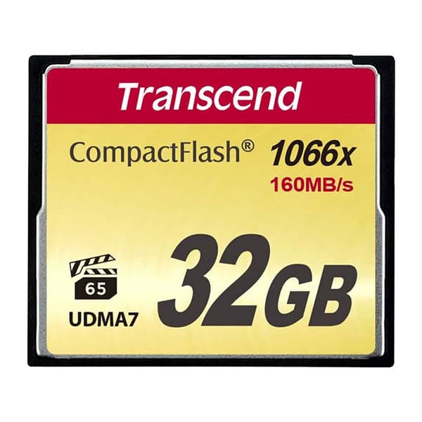 Transcend Hukommelseskort 1000x Compactflash Udma 7 32gb Sort