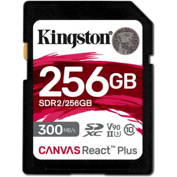 Kingston Canvas React Plus 256 Gt UHS-II -SDXC-minneskort