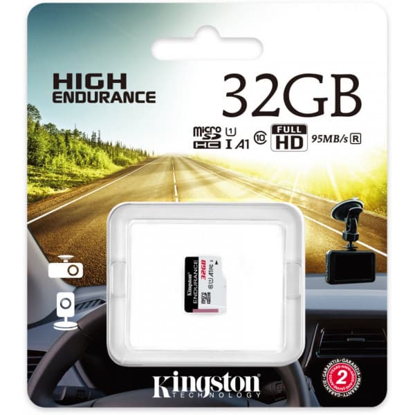 Kingston 32 Gt microSD High Endurance UHS-I Speed Class 1 (U1) -muistikortti