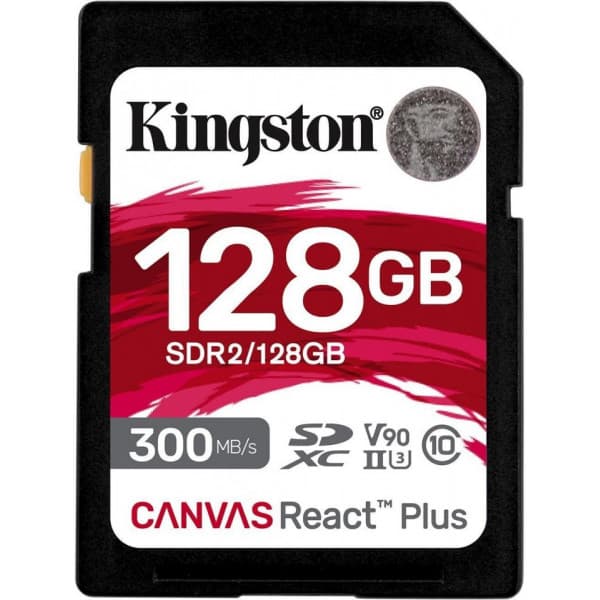Kingston Canvas React Plus 128 Gt UHS-II -SDXC-muistikortti