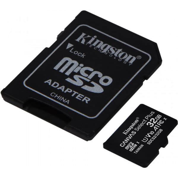Kingston 32 Gt microSD Canvas Select Plus UHS-I Speed Class 1 (U1) -muistikortti