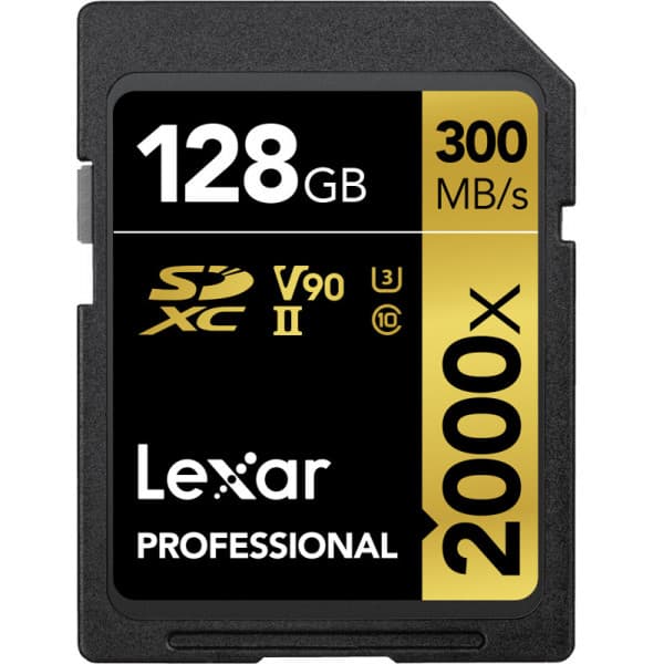 Lexar Pro 2000x UHS-II 128 Gt SDXC-minneskort