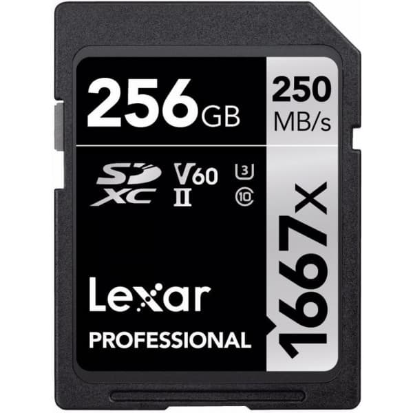 Lexar Professional 1667x 256 GB SDXC-minneskort