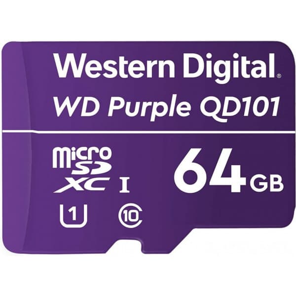 WD Purple SC QD101 Ultra Endurance microSDXC -minneskort, 64 GB