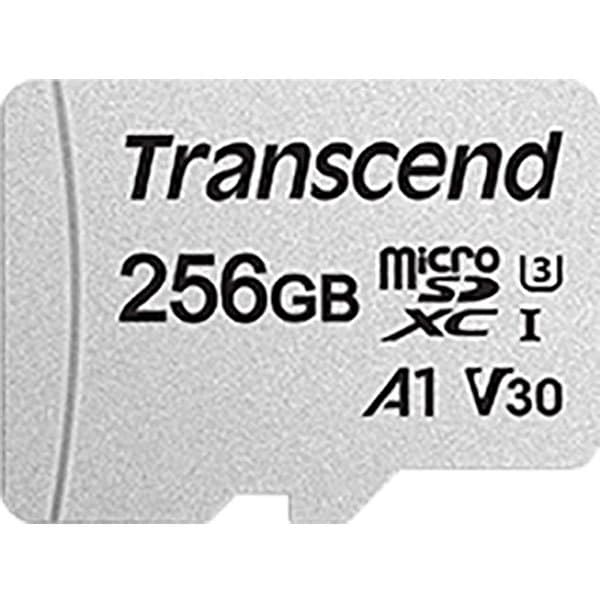 Transcend 300s Micro Sd Class 10 256gb+sd Sovitin Muisti Kortti Harmaa
