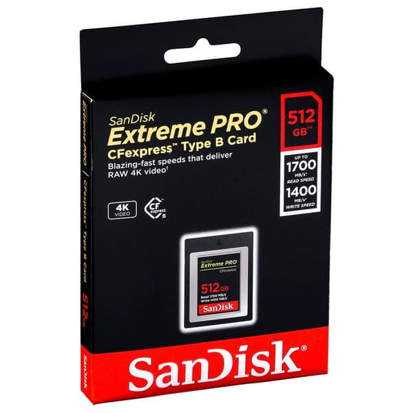 Sandisk Minneskort Extreme Pro 512gb Svart