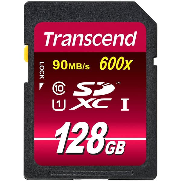 Transcend Hukommelseskort Sdxc 128gb Class10 Uhs-i 600x Ultimate Sort