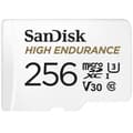 Miniatyrbild 1 av 2: Sandisk Minneskort High Endurance 256gb Microsdxc Sdsqqnr-256g-gn6ia Vit
