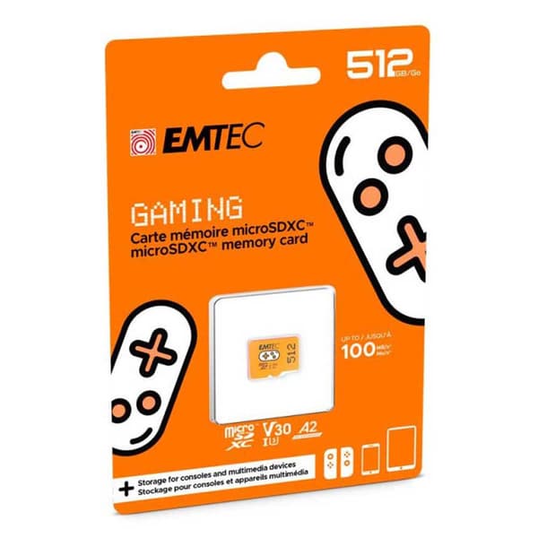 Emtec Hukommelseskort Micro Sd 512gb Orange