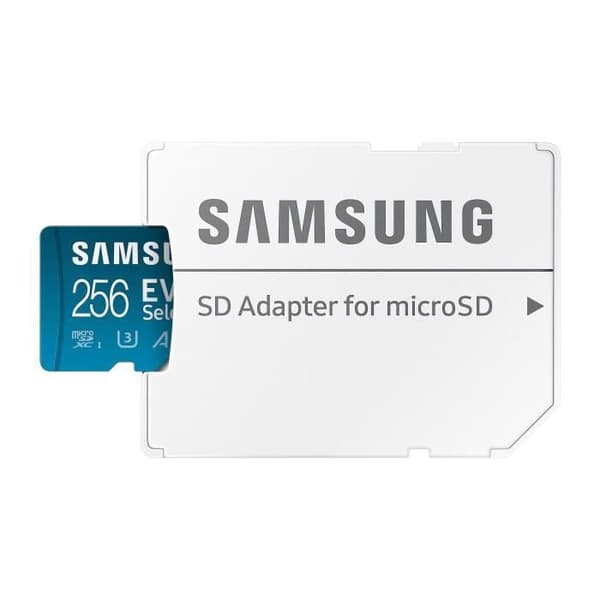 Samsung Evo Select MB-ME256KA-EU 256GB microSDXC UHS-I U3-minneskort 130MB-s Full HD & 4K UHD med SD-adapter