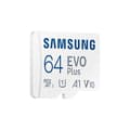 Miniatyrbild 1 av 6: SAMSUNG 64GB MicroSD EVO PLUS minneskort
