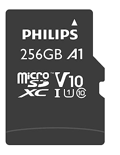 Philips MicroSDXC-kort 256GB Klass 10 UHS-I U1 inkl. Adapter (FM25MP45B/00)
