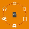 Miniatyrbild 4 av 6: Philips MicroSDXC-kort 256GB Klass 10 UHS-I U1 inkl. Adapter (FM25MP45B/00)