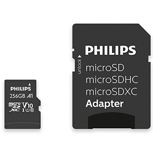 Philips MicroSDXC-kort 256GB Klasse 10 UHS-I U1 inkl. Adapter (FM25MP45B/00)