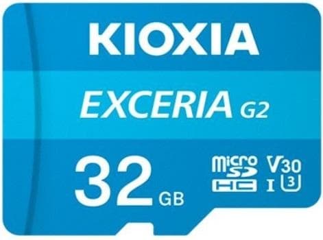 Kioxia EXCERIA G2 32GB MicroSDHC UHS-III Klass 10 (LMEX2L032GG2)