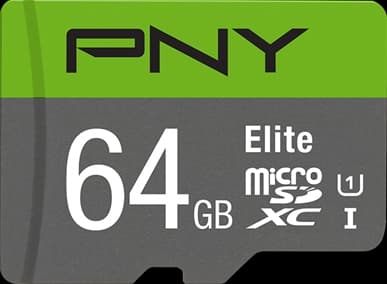 PNY Micro SDXC Minnekort Elite 64GB Class 10 m/adapter (1 stk.)