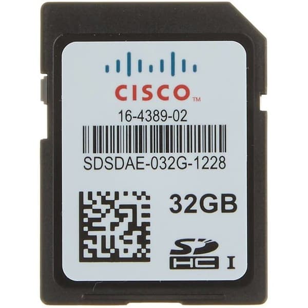 Flash-minneskort - CISCO - 32GB SD-KORT FÖR UCS-SERVER - Lagringskapacitet 32 - Huvudfärg Svart- USED