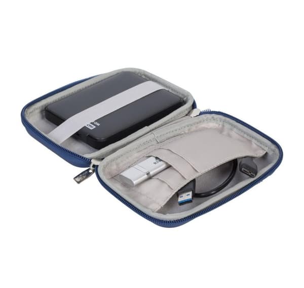 Hdd acc case/9101 (pu) lyseblå, Rivacase
