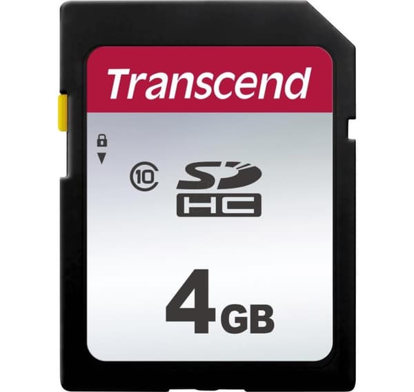 Transcend 4GB 300S, SDHC-muistikortti, 20/10 MB/s