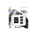 Miniatyrbild 2 av 4: Minne micro sdxc 64gb uhs-I/3pack sdcs2/64gb-3p1a, Kingston