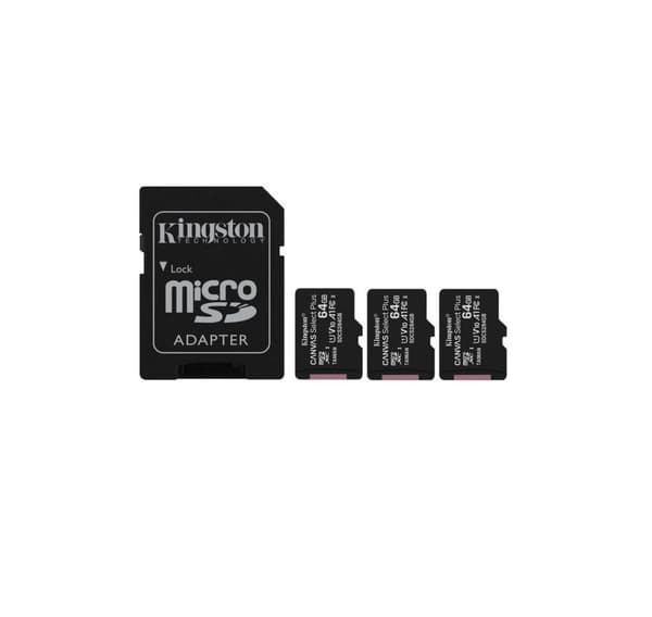 Minne micro sdxc 64gb uhs-I/3pack sdcs2/64gb-3p1a, Kingston