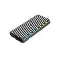 Miniatyrbilde 1 av 3: Gembird EE2280-U3C-03 USB 3.1-kapsling for M.2 NVMe-stasjoner, RGB, aluminium