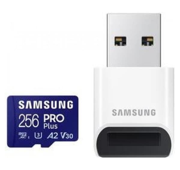 Minne MICRO SDXC PRO+ 256GB/W/READER MB-MD256SB/WW SAMSUNG
