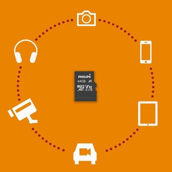 Philips MicroSDHC 16GB CL10 80mb/s UHS-I + Retail Adapter