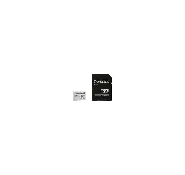 Minne MICRO SDXC 256 GB M/ADAP/C10 TS256GUSD300S-A, TRANSCEND
