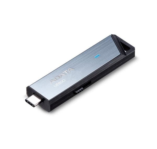 Minne DRIVE FLASH USB-C 128GB, sølv, ADATA