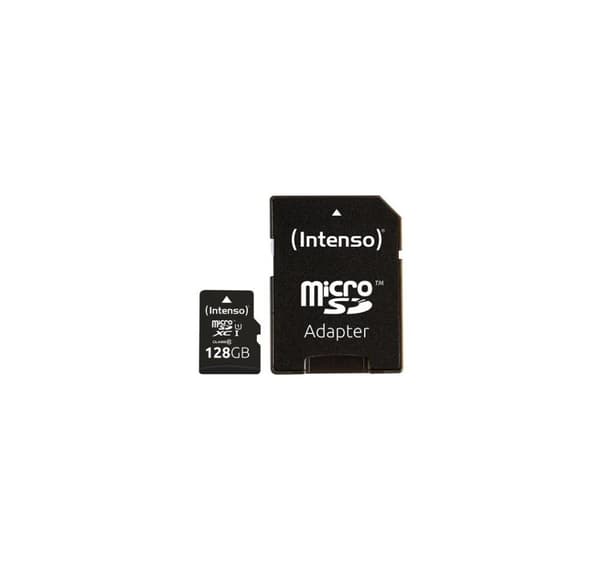 Minne micro sdxc 128gb uhs-I/w/adapter 3423491, Intenso