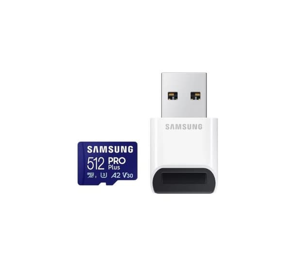 Muisti micro sdxc pro+ 512gb/w/adapt. Mb-md512sb/ww, Samsung