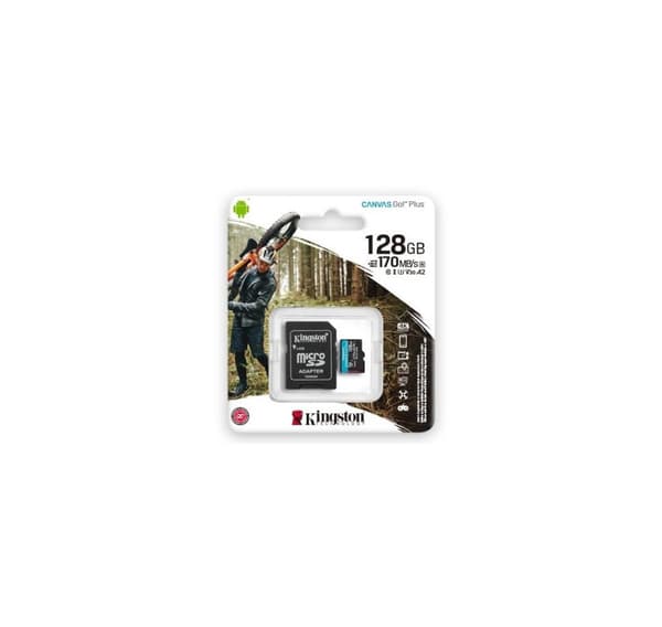 Minne micro sdxc 128gb uhs-I/w/adapter sdcg3/128gb, Kingston
