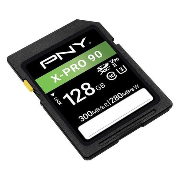 Minneskort - Pny-flashminne - P-SD128V90300XPRO9-GE - SD-minneskort 128GB X-PRO 90 Klass 10 U3 V90 UHS-II