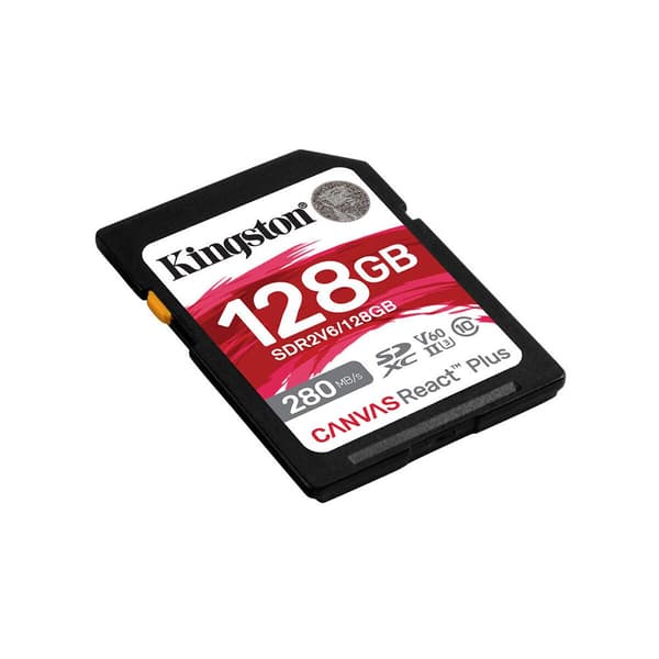 Kingston Sd-kortti Canvas React Plus 128gb Sdxc Uhs-ii Clase 10