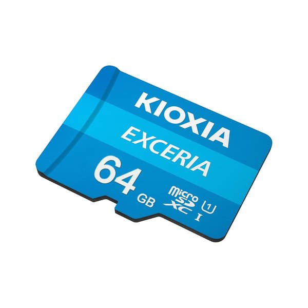 Kioxia 64 GB UHS-I U1 microSD minneskort med adapter