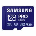 Miniatyrbillede 1 af 5: Samsung Hukommelseskort Micro Sd Pro Plus Uhs-i U3 Full Hd 4k 128gb Blå