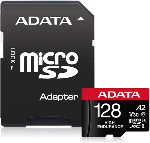 ADATA | AUSDX128GUI3V30SHA2-RA1 minneskort | 128GB | MicroSDXC | Flash-minne klass 10 | Adapter