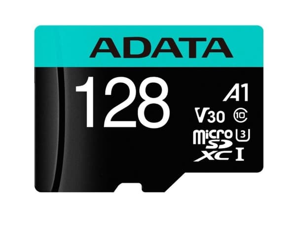 ADATA | Premier Pro | UHS-I U3 | 128GB | microSDXC | Flash-minne klass 10 | med adapter