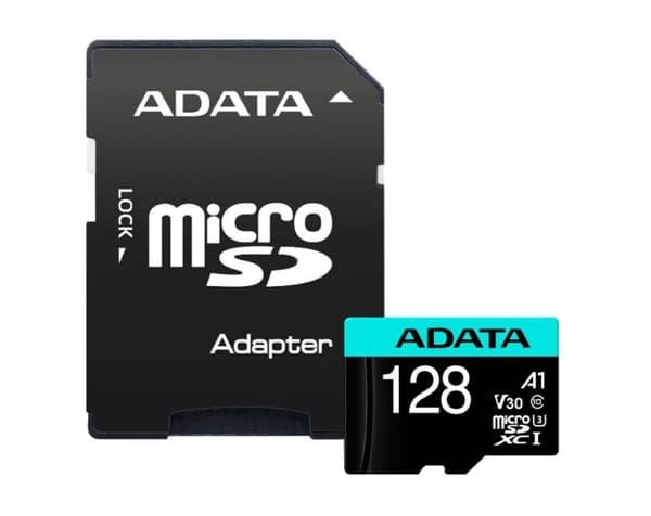 ADATA | Premier Pro | UHS-I U3 | 128GB | microSDXC | Flash-minne klass 10 | med adapter