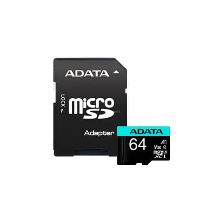 ADATA | Premier Pro UHS-I U3 V30S | 64 GB | MicroSDXC | Flash-hukommelse klasse 10 | Adapter