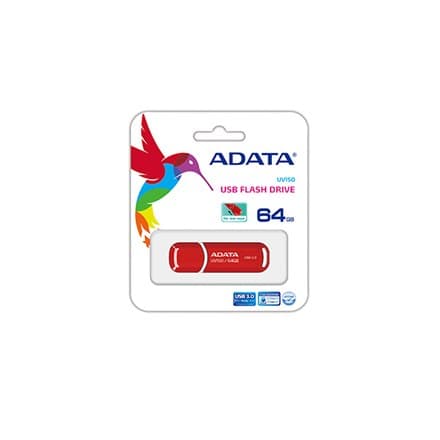 ADATA UV150 64 GB USB 3.0 i rött
