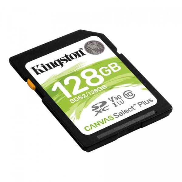 Kingston | Canvas Select Plus | 128GB | SDHC | Flash-minne klass 10