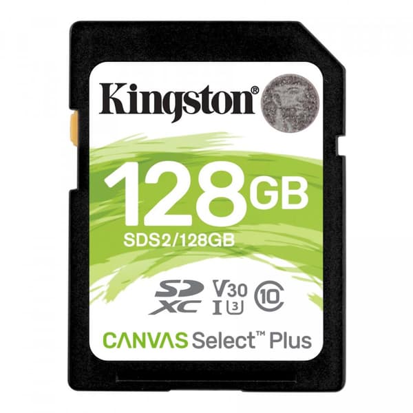 Kingston | Canvas Select Plus | 128GB | SDHC | Flash-minne klass 10