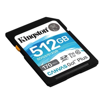 Kingston | microSD-minneskort | Canvas Go! Plus | 512GB | microSDHC/SDXC | Flash-minne klass 10
