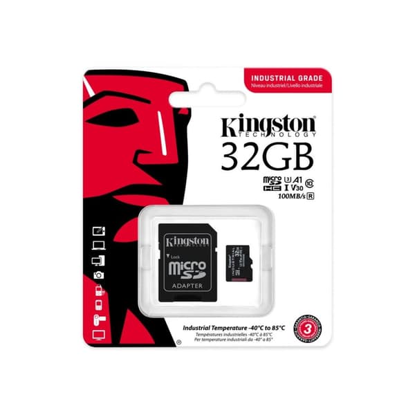 Kingston | UHS-I | 32GB | microSDHC/SDXC industrikort | Flash-hukommelse klasse 10, UHS-I, U3, V30, A1