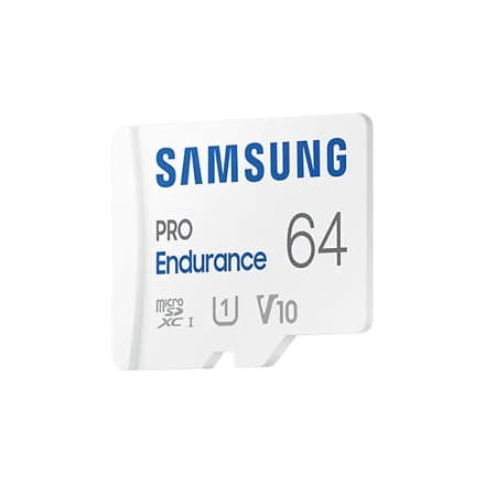 Samsung | PRO Udholdenhed | MB-MJ64KA/EU | 64 GB | MicroSD-hukommelseskort | Flash-hukommelse klasse U1, V10, Klasse 10 | SD adapter